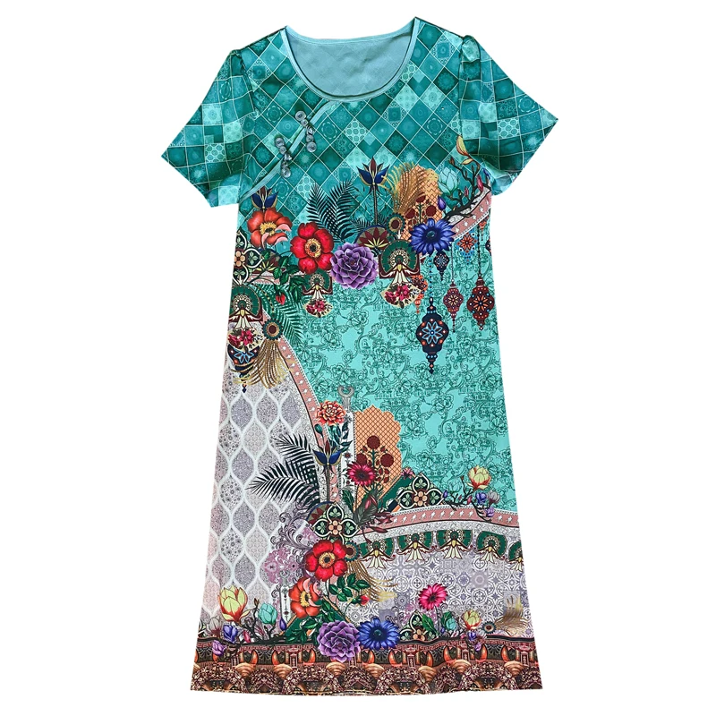 

COIGARSAM 4XL Plus Size Women dress New Summer Dresses Design And Color 2032