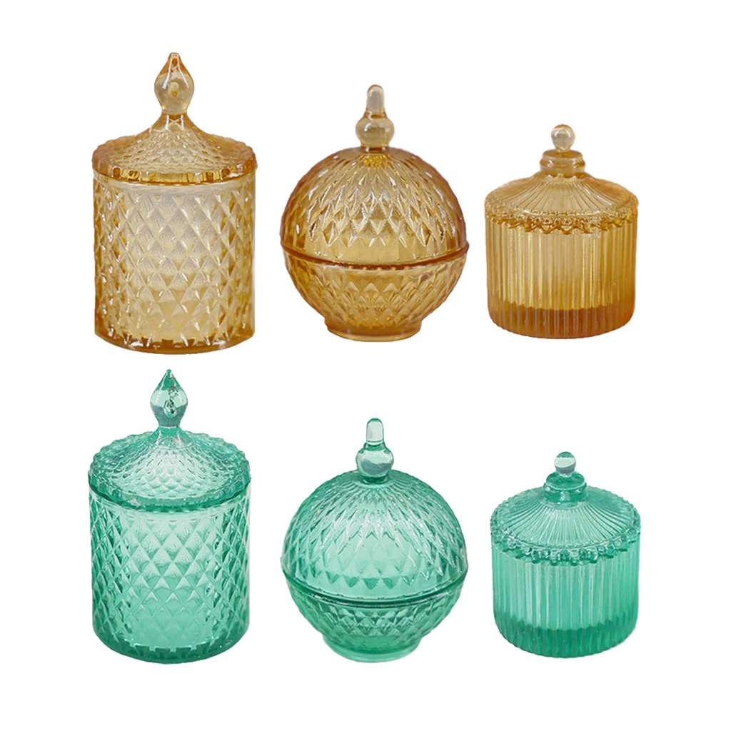 

6x 1:6 Scale Dollhouse Miniature Candy Bottle Baby Doll Room Decoration