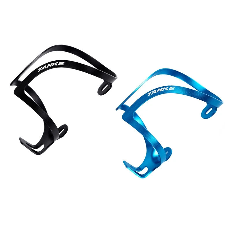 

2set TANKE Bike Bottle Cage Ultralight Aluminum Alloy Water Holder Cycling Accessories for MTB Road Bicycle Black & Blue