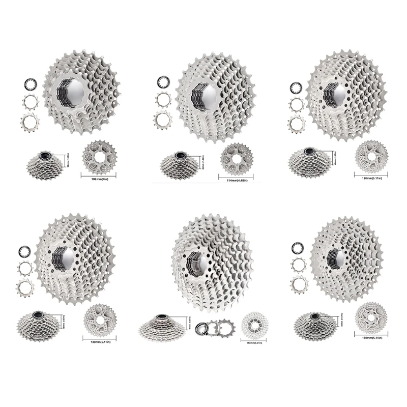 

448D 10 Speed Cassette Bike Freewheel MTB Cassette for Mountain Bike, Road Bicycle, MTB, BMX, SRAM