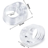 Прозрачные демпферы для дверных ручек, 4 шт#3