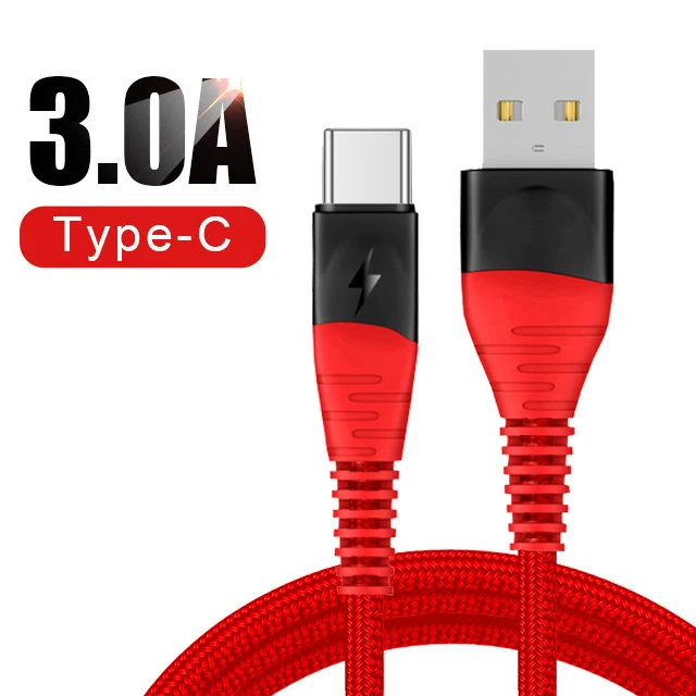 Кабель USB Type C для Samsung S10 S9 3A кабель быстрой зарядки передачи данных типа Redmi note 8 pro