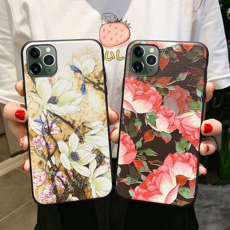 SoCouple 3D Цветочный чехол для Huawei P20 P30 Lite Pro P10 plus Mate 20 10 30 Honor Nova 3 3i TPU телефона|Бамперы|