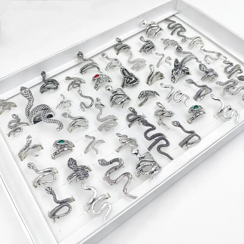 кольцо женское мужское кольца 2021 тренд готика винтажные 20 штук / пакет ретро змея