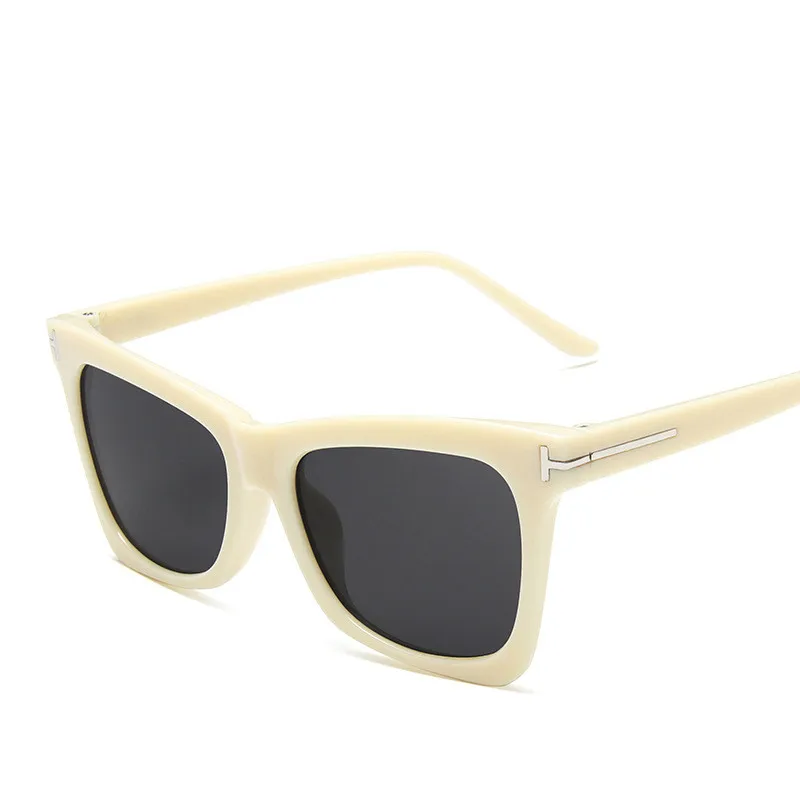 Модные дизайнерские квадратные пластиковые солнцезащитные очки пикантные