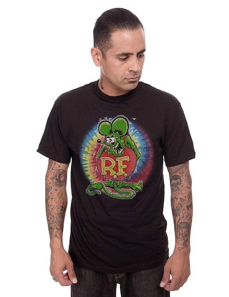 Устойчивая одежда Tye Dye Rat Fink футболка S 3Xl Новинка | Мужская