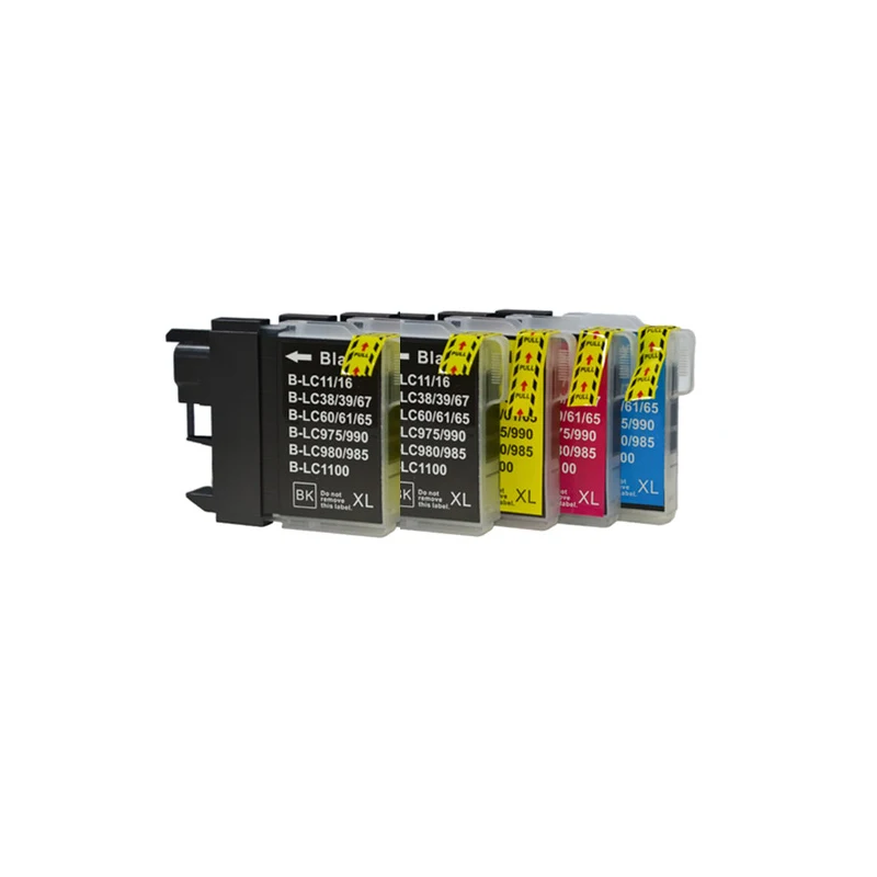 5X чернильных картриджей заменить совместимы для Brother LC38 LC39 LC985 LC975 DCP385C DCP-J125 DCP-J315W
