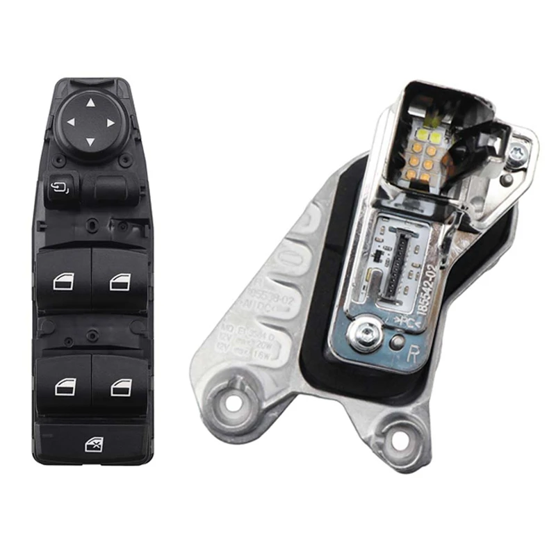 

Right Side for -BMW 5 Series F10 528I 535I 550I LED Headlight Turn Signal Bulb & Car Master Window Lifter Switch