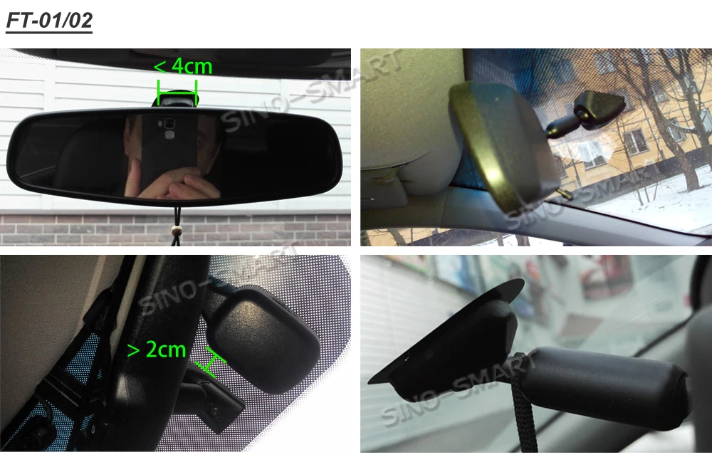SINOSMART специальная Скрытая Автомобильная Wifi DVR камера для Toyota Corolla/Prius/Camry/Prado/Highlander и т. д. управление с помощью приложения