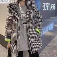 2021 winter drawstring loose coat hooded white duck long ultra light down jacket women korean fashion tops blouses long sleeve