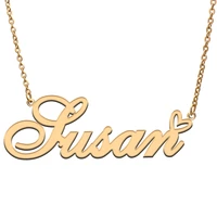 susan name tag necklace personalized pendant jewelry gifts for mom daughter girl friend birthday christmas party present