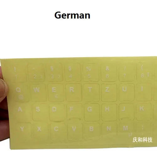 Прозрачная наклейка для клавиатуры на испанском немецком итальянском японском
