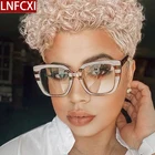 LNFCXI квадратная Весенняя оправа для очков для мужчин и женщин большая оправа Ретро леопардовая оптическая модная леопардовая компьютерная оправа