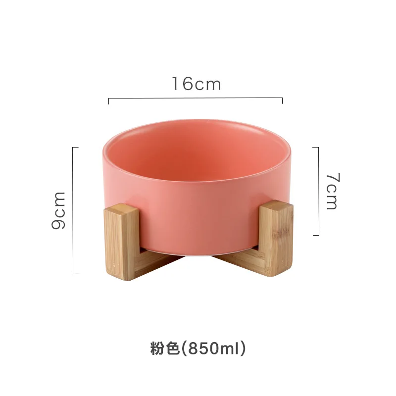 Модная миска для домашних животных кошек собак 850 мл деревянная полка