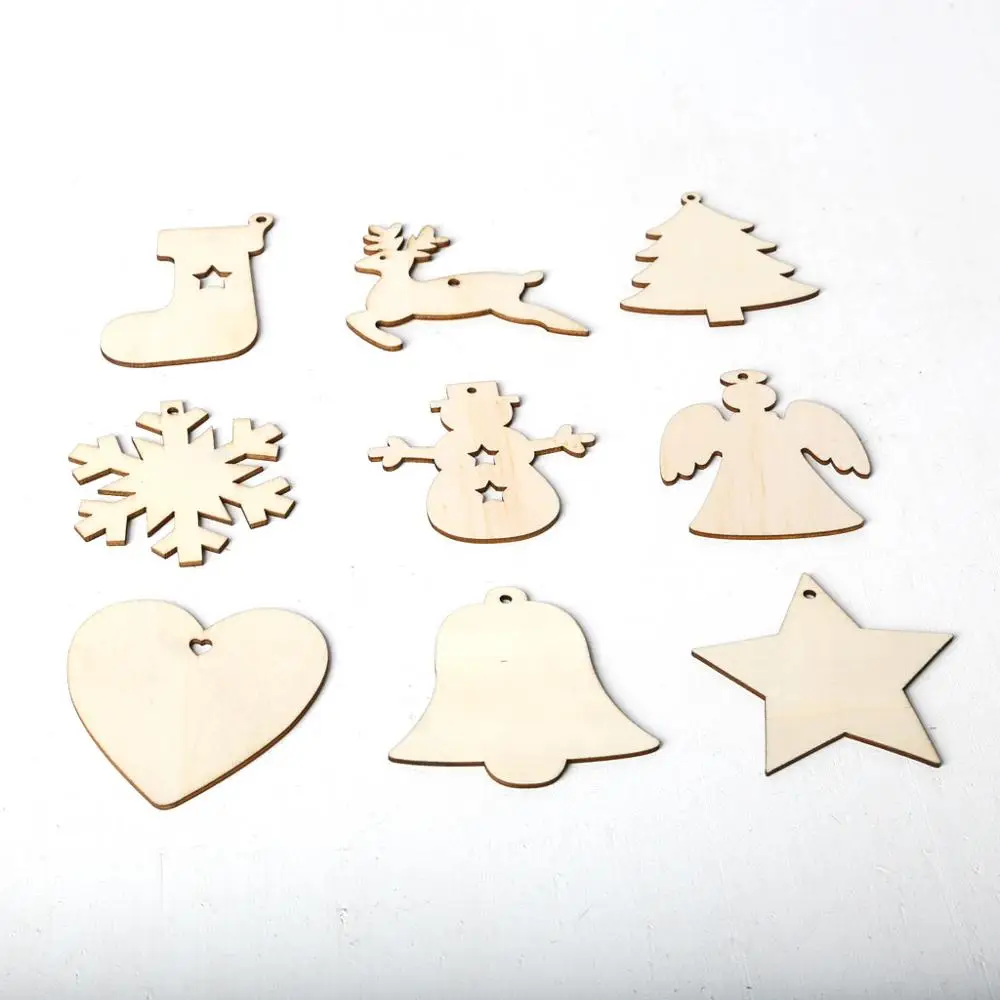 10 шт./компл. новогодняя елка чип дерево украшения Рождество висячие бирки Висячие