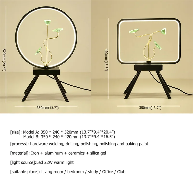 

BROTHER Table Lamp Desk Light Modern Contemporary Office Creative Decoration Bed LED Lamp Fabric for Foyer Living Room Bed Room