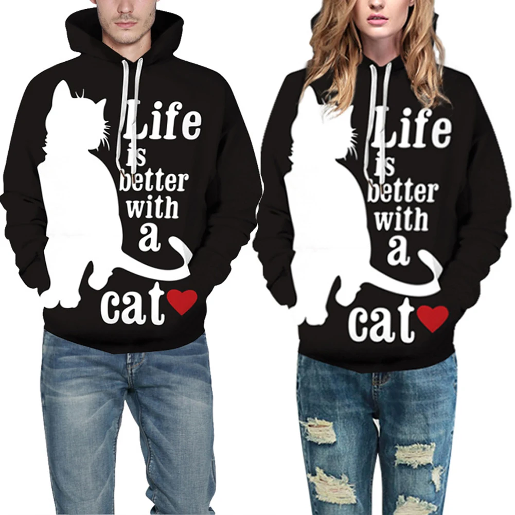 Модная блузка унисекс с длинными рукавами и надписью Yin Yang Wolf Толстовка