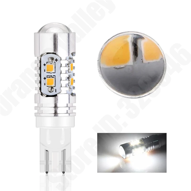 2шт ярких автомобильных LED-лампы T10 W5W 10-го поворота, освещение номерного знака 2825 12961 12396 158 161 168 194, автомобильная лампа для салона DC12V включено.