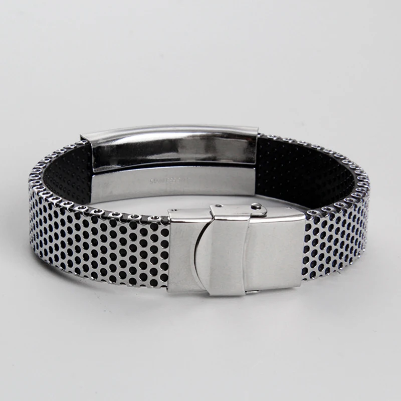 Новый дизайн мужской титановый браслет из нержавеющей стали браслеты дружбы
