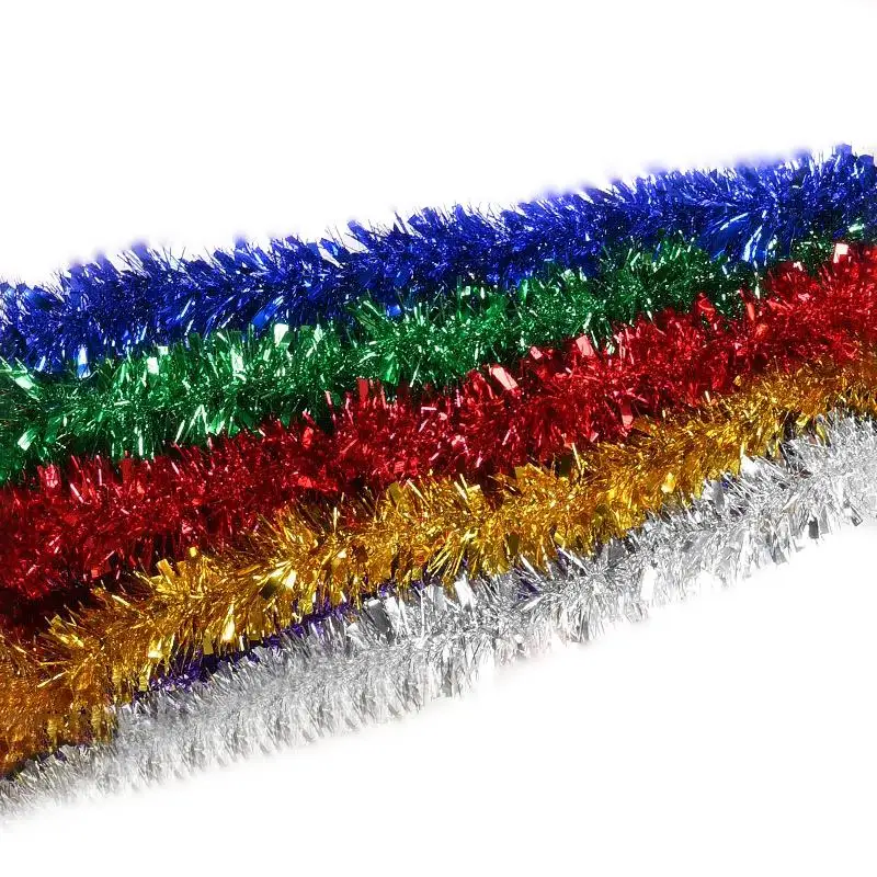 

10Strip/Lot ​Garland Ribbon Christmas Wedding Color Strips Festive Adorn Plastic Top Garland Christmas Decoration Supplies