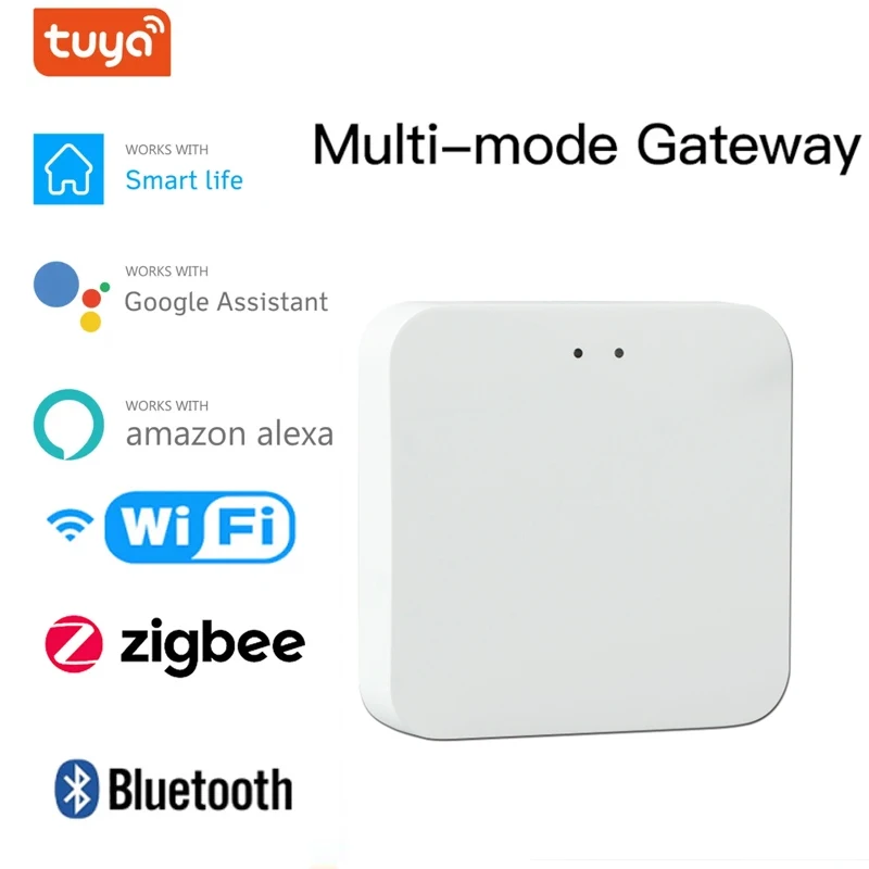 

Умный концентратор Tuya ZigBee 3,0, беспроводной/проводной мост шлюза для дистанционного управления через приложение, работает с Alexa Google Home Assistant