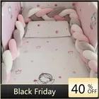 Бампер для детской кровати 1 м2 м, оплетка для новорожденных, подушка, подушка, бампер для детской кроватки, защитный бампер