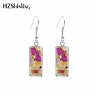 Прямоугольные серьги в виде крючка для чихуахуа, с милыми рисунками, Стеклянные Кабошоны, ювелирные изделия ручной работы, новинка 2021