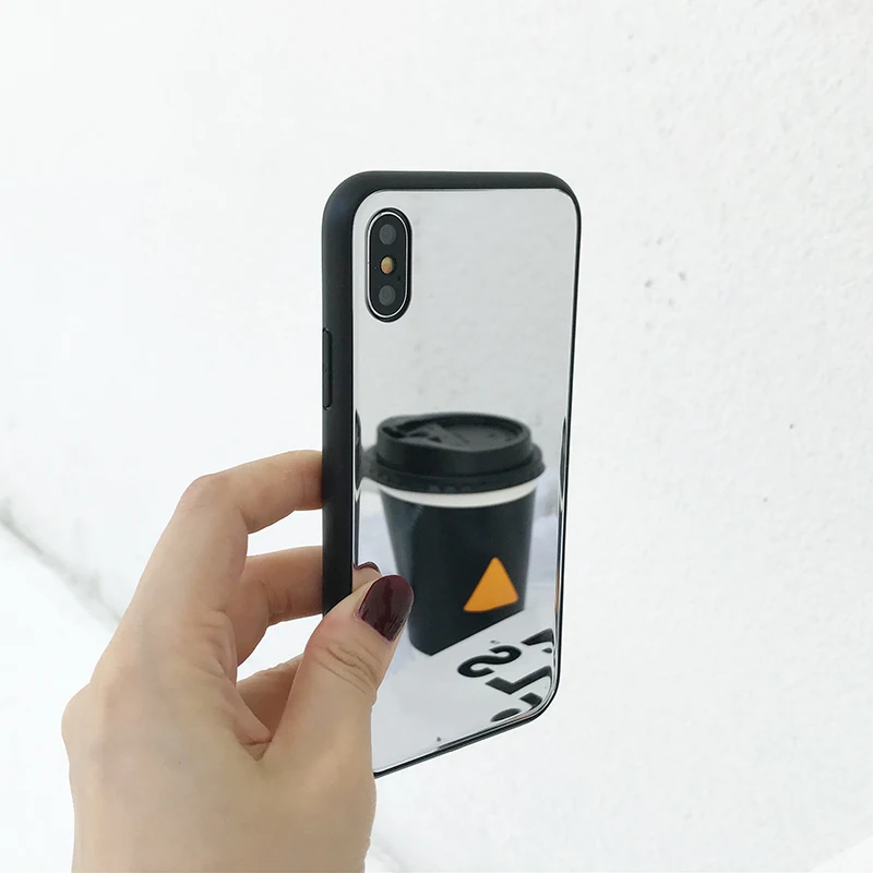 Роскошный зеркальный чехол-накладка для iPhone 11 Pro 7 8 Plus 6 6s X XS Max XR Ультратонкий