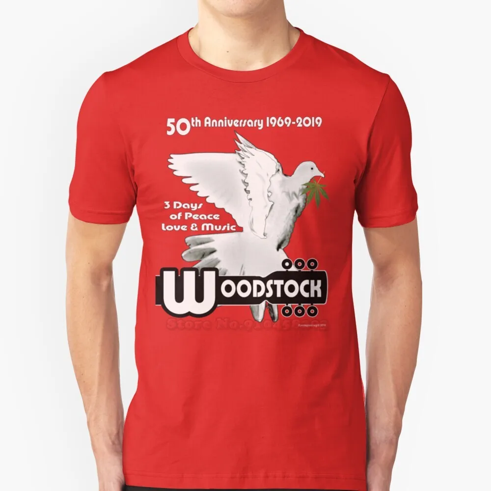 Woodstock : 3 дня мира Love & Amp Music новая трендовая футболка мужская летняя