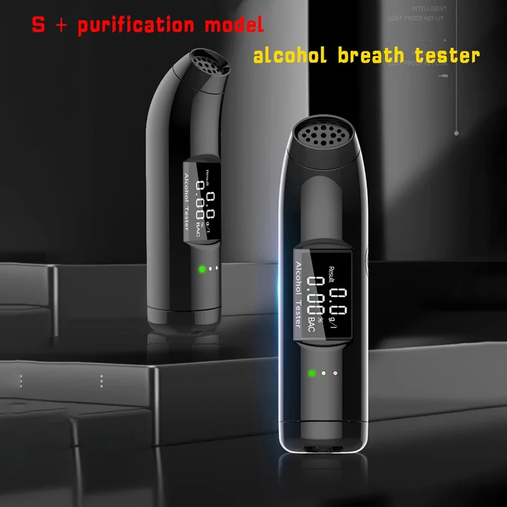 

S11 Car Non Contact Breathalyzer Portable Breath Alcohol Tester USB Rechargeable BAC Tester with Digital Display Auto Accessorie