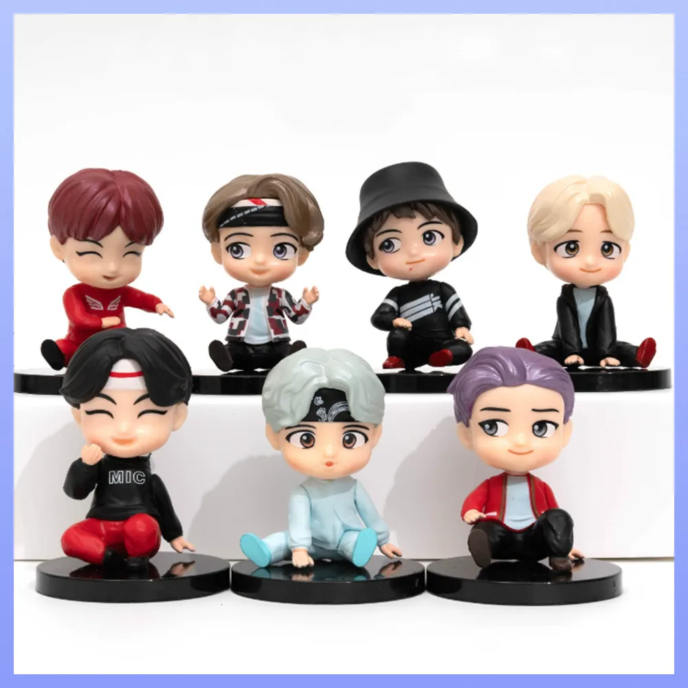Bangtan Boy Group кукла модель милый аниме персонаж KPOP звезда кудол Мини фигурки подарок