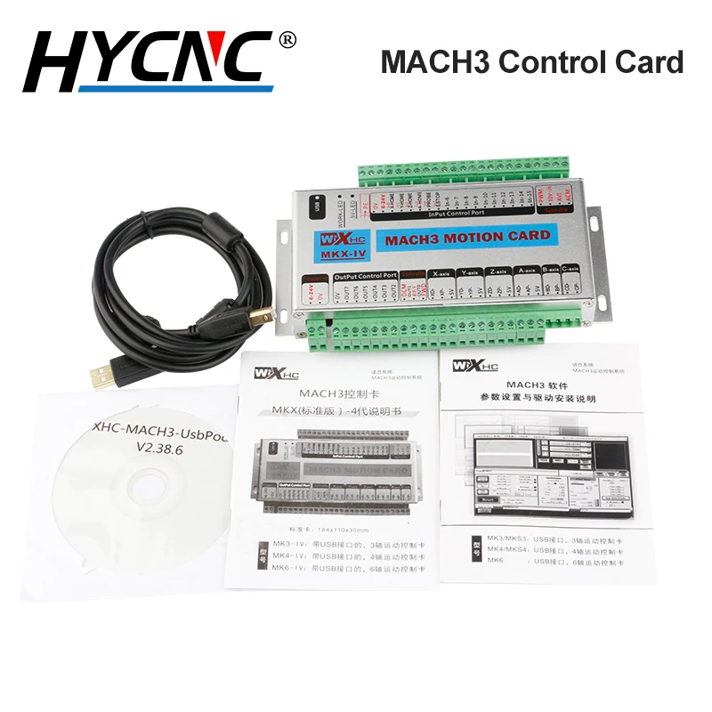 USB-карта управления движением Mach 3 CNC 4 6 Axis XHC MK4 USB-разрыв поддержка windows 7 системы