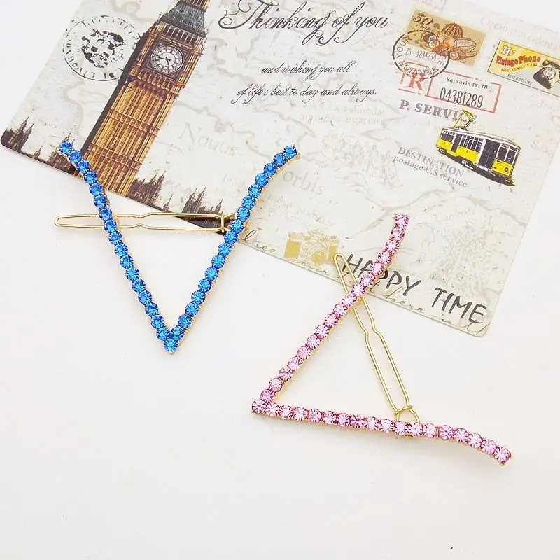 Новые популярные металлические круглые квадратные заколки для волос женщин и