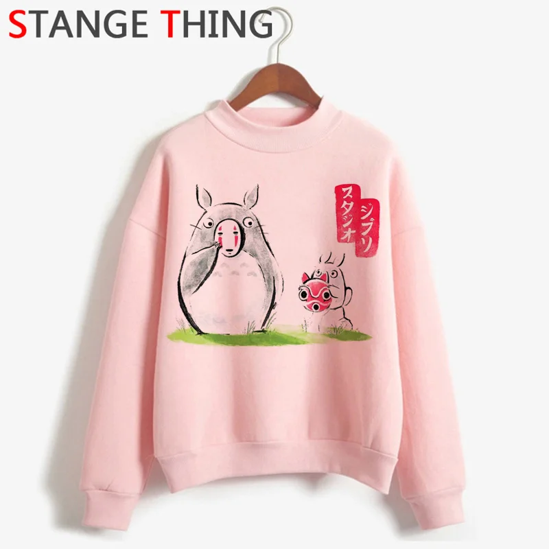 Женская толстовка с капюшоном Totoro Studio Ghibli Kawaii Harajuku забавная мультяшная Толстовка