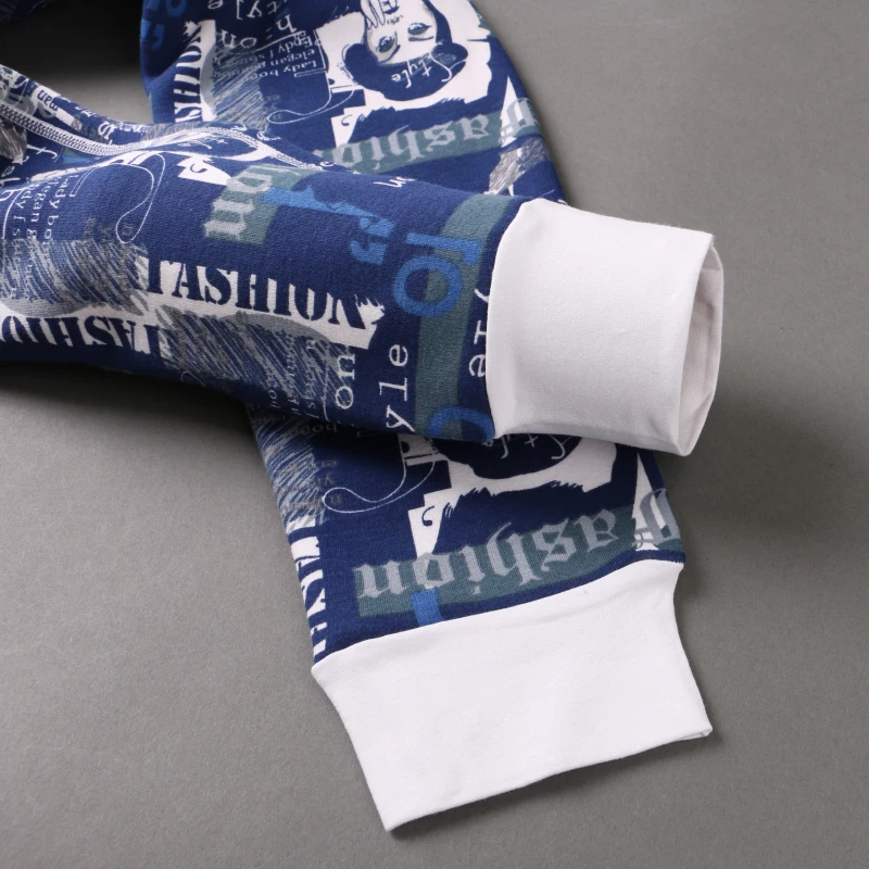 Мужские утепленные леггинсы AIIOU черные с карманом принтом теплое нижнее белье