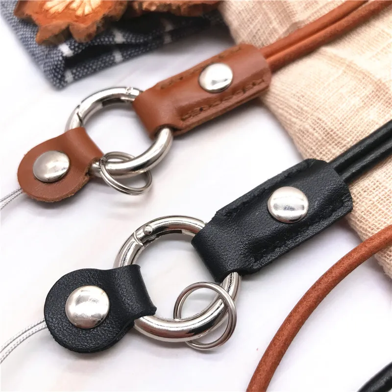 Высококачественный съемный кожаный шнурок на шею мобильный телефон USB держатель