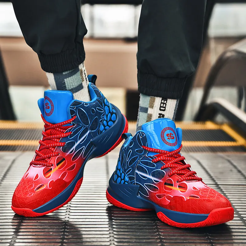 Brand Men’s Basketball Shoes Spring 2021 New Fashion Anti slip Mens Basketball Sneakers Proffessional Gym Training Shoes Men