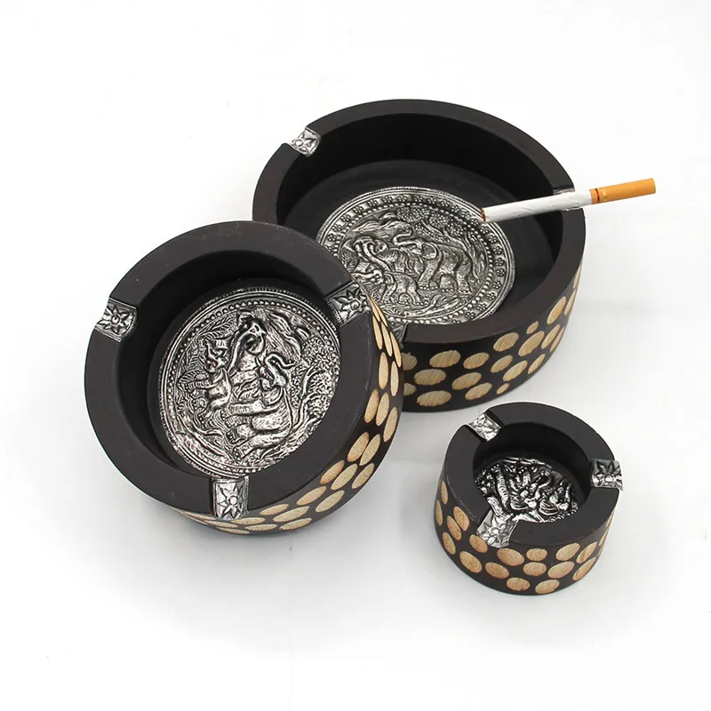 NEWYEARNEW 1 шт деревянная пепельница для автомобиля портативная Юго Восточная Азия