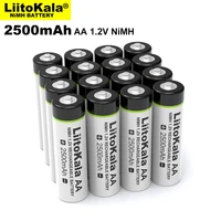 new liitokala 1 2v aa 2500mah ni mh rechargeable battery aa for temperature gun remote control mouse toy batteries