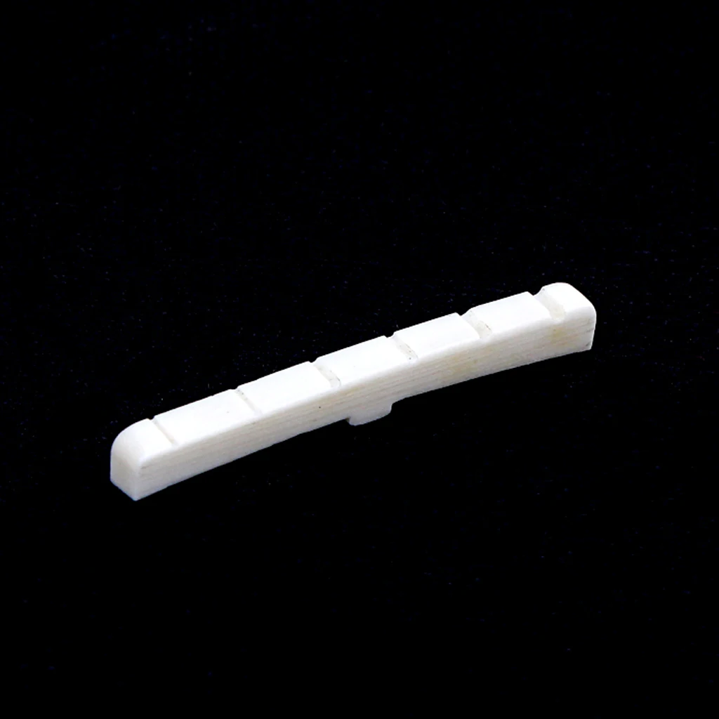 42.6x3.3x4.8mm Genuine Bone Nut for Electric/Acoustic Guitar Slotted Neck | Parts &amp Accessories