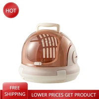 plastic cat carrier cage outgoing transport hard travel breathable carrier cat bag portable space capsule gato travel cat aa50mb