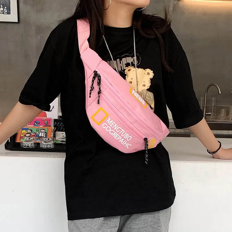

Leisure Oxford letter men women's chest waist bags fanny pack bags for women 2021 belt fanny pack for women sac femme bolsos