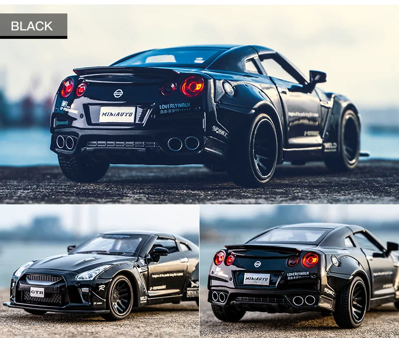 Nissan Gtr1: 32 супер ЗАПУСК сплава Модель автомобиля ВОИН транспортное средство Автомобиль Моделирование Модель орнамент детская Игрушечная машина