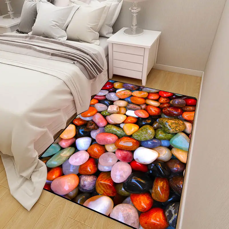 Цветные гальки каменные коврики и ковры для детей дома гостиной Современная