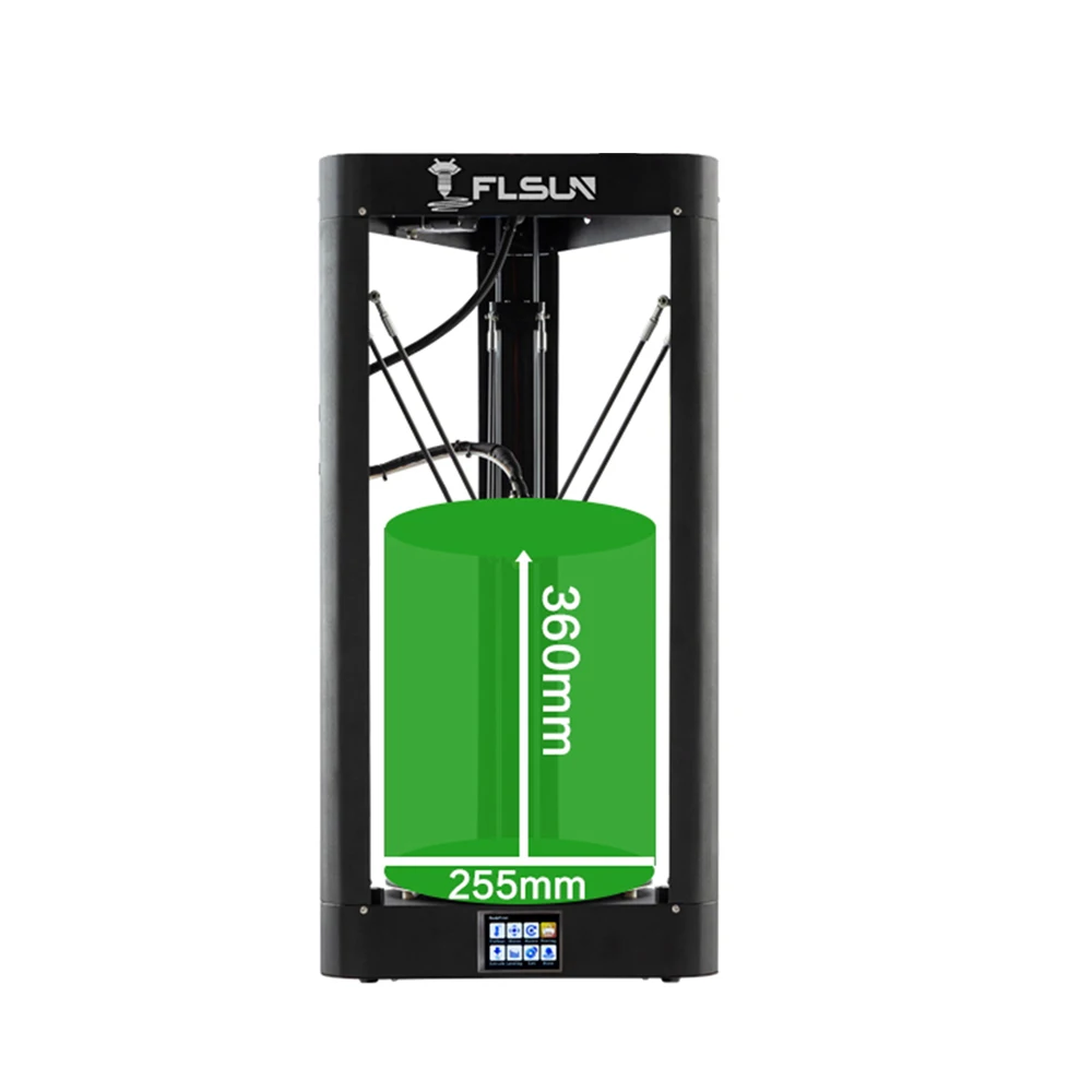 Flsun Delta 3D принтер QQ S Pro высокоскоростной новый переключатель автовыравнивания