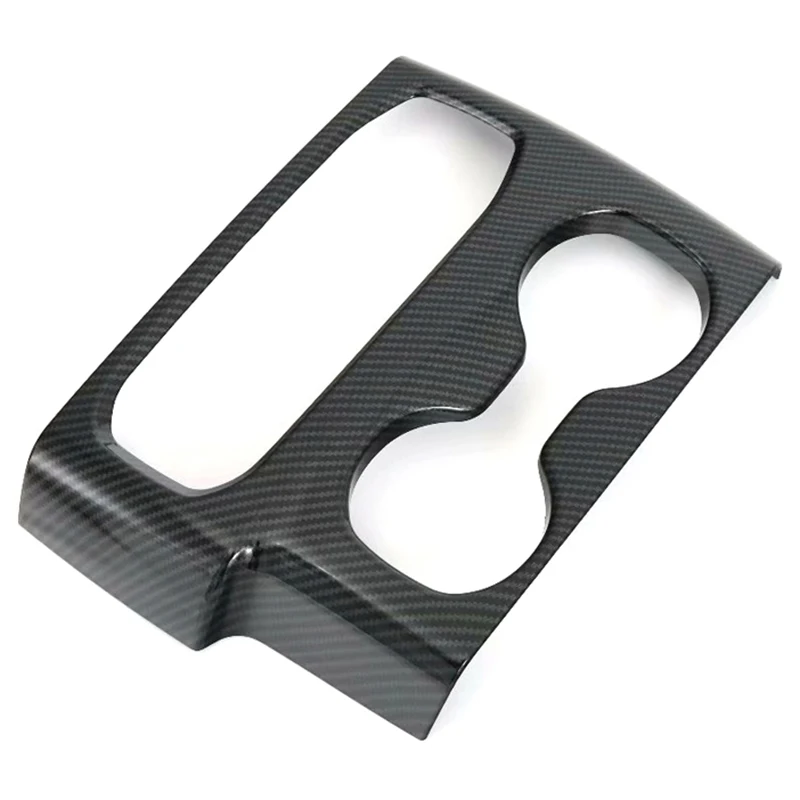 Car Cup Holder Decorative Frame Decal Cover Sticker Styling Accessories for Hyundai Santa Fe IX45 2019 2020 Carbon Fib | Автомобили и