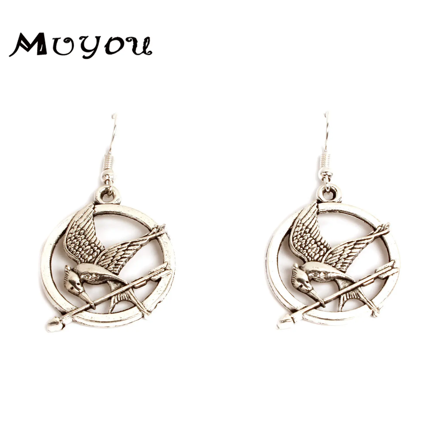 Сережки с подвеской Голод Веселая Птица креативные ювелирные украшения