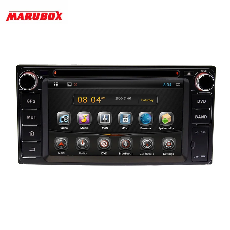 Универсальный автомобильный DVD плеер MARUBOX 2 Din автомобильное радио с gps навигацией