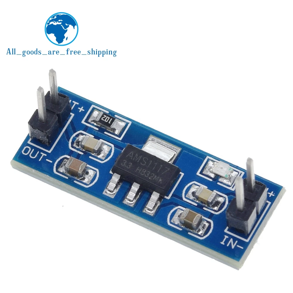 AMS1117 3 V 5V DC понижающий источника питания модуль 5.0V 3.3V LDO 800MA|power module|ams1117 3.3v3.3v power supply