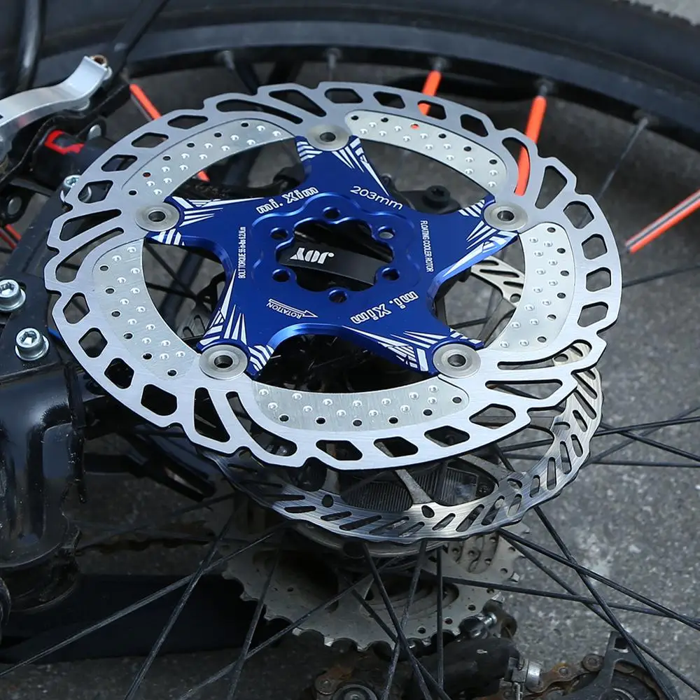 Тормозные роторы для горного велосипеда MTB, быстросохнущий, из нержавеющей стали 140/203 мм, плавающий диск с быстрым охлаждением, тормозной ротор, Аксессуары для велосипеда